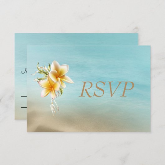 Mariage de plage RSVP (Devant / Derrière)