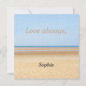 Mariage De Plage Serez-Vous Ma Carte D'Épouse (Dos)