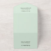Mariage De Plage Tropical Tout En Une Invitation (Dehors)