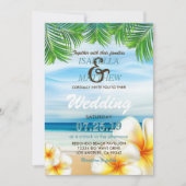 Mariage de plage tropicale | Invitations (Devant)