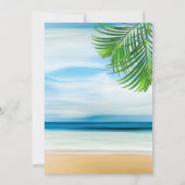 Mariage de plage tropicale | Invitations (Dos)