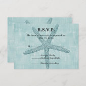 Mariage de poisson étoilé bleu RSVP (Devant / Derrière)