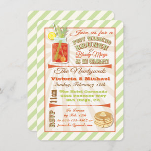 Mariage de poste Brunch et Bloody Marys Invitation