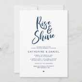 Mariage de poste Brunch, Lever et Shine Invitation (Devant)