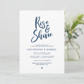 Mariage de poste Brunch, Lever et Shine Invitation (Debout devant)