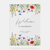 Mariage de prairie sauvage de printemps Bienvenue (Recto)