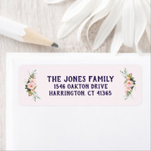 Mariage de printemps Retour Adresse Étiquettes Mar