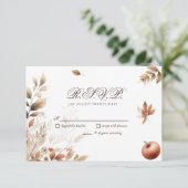 Mariage de récolte d'automne RSVP Botanical Répons (Debout devant)