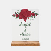 Mariage de Red Roses Boho (Recto)