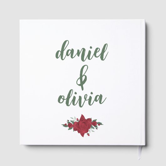 Mariage de Red Roses Boho (Verso)