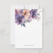 Mariage de réponse de fleurs roses (Dos)