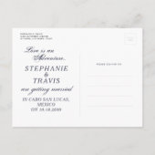 Mariage de Rêve à l'Étranger Carte du Monde Save t (Dos)