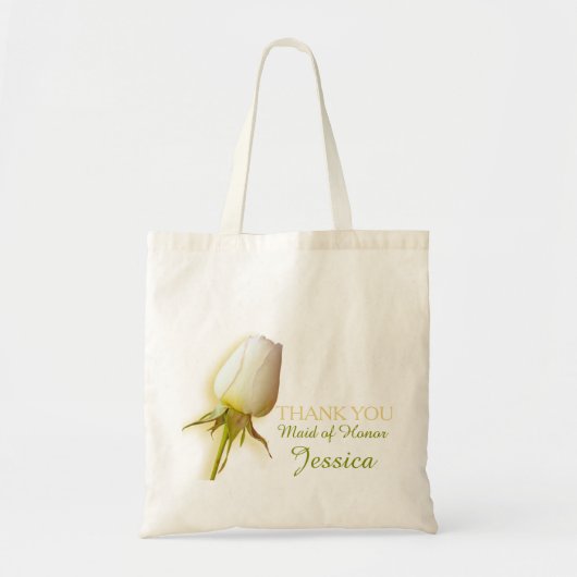 Mariage de rose blanche, bonne de sac d'honneur (Devant)