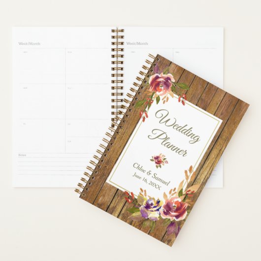 Mariage de Rose de bronze bois de fleurs (Devant avec enveloppe)