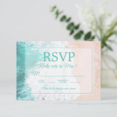 Mariage de sable de plage turquoise Océan RSVP #2 (Debout devant)