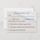 Mariage de sable et de mousse de mer RSVP (Dos)