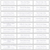 Mariage de script chic Étiquettes de adresse invit (Devant)