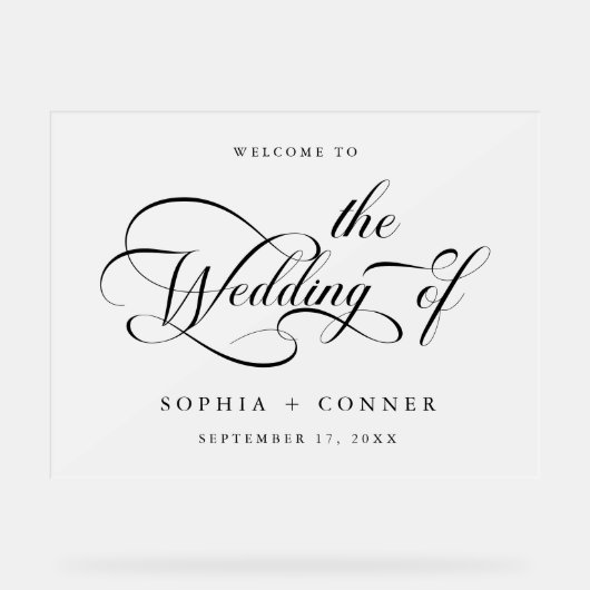 Mariage de script de charme élégant (Recto)