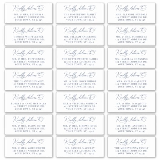 Mariage de script de marine nautique Étiquettes de (Devant)