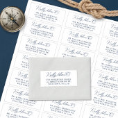 Mariage de script de marine nautique Étiquettes de