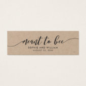 Mariage de script de relaxation Kraft rustique sig (Devant)
