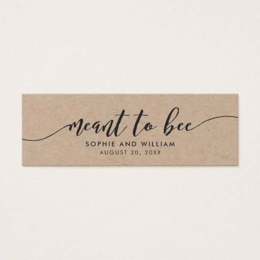 Mariage de script de relaxation Kraft rustique sig (Devant)