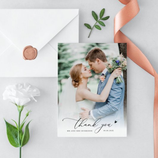 mariage de script écrit main merci