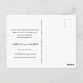 Mariage De Script Élégant Modifier La Carte Postal (Dos)