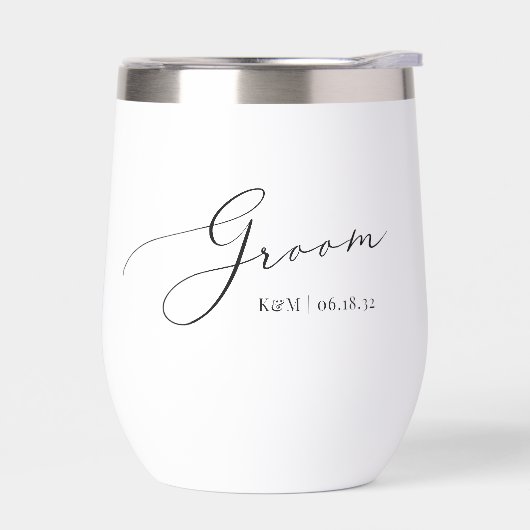 Mariage de script Groom personnalisé (Gauche)