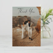 Mariage de script manuscrit 2 photos Carte de reme (Debout devant)