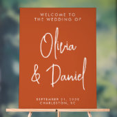 Mariage de script manuscrit Boho Bienvenue (Neutre)