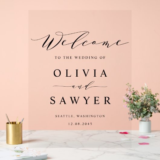 Mariage de script minimaliste noir (Mariage)