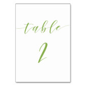 Mariage de script moderne carte numéro de table 2 (Par défaut)