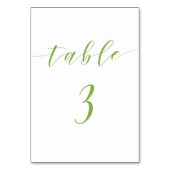 Mariage de script moderne carte numéro de table 3 (Par défaut)