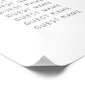 Mariage de script moderne chic, tableau de bord |  (Coin)