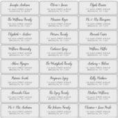 Mariage de script moderne élégant Étiquette de adr (Devant)