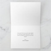 mariage de script moderne et élégant merci carte p (Intérieur)