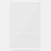 Mariage De Script Moderne Et Élégant Prendre Place (Recto)