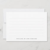 Mariage de script moderne photo Collage Merci (Dos)