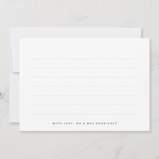 Mariage de script moderne photo Collage Merci (Dos)