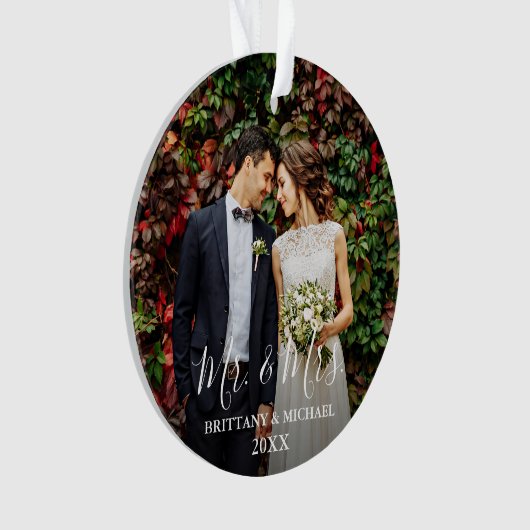 Mariage de script moderne Photo Mr. & Mme (devant)