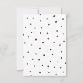 Mariage de script moderne RSVP avec choix de repas (Dos)