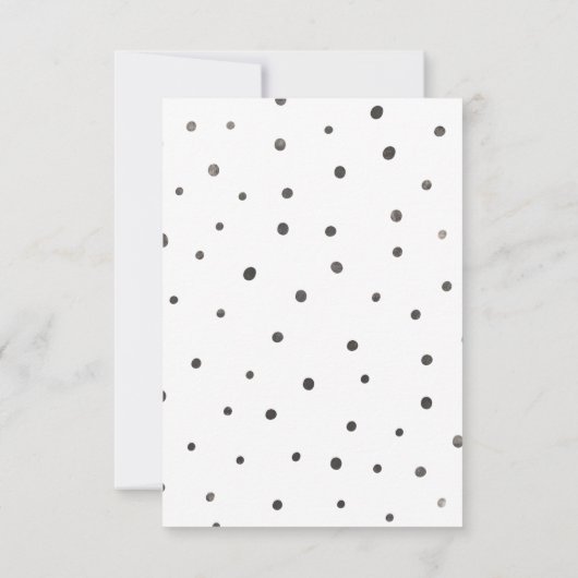 Mariage de script moderne RSVP avec choix de repas (Dos)