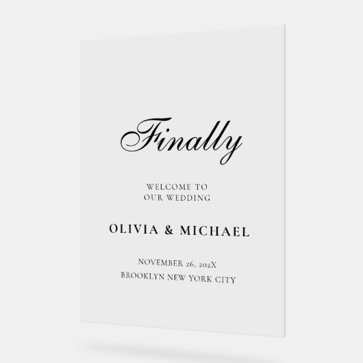 Mariage de script noir (Angle)