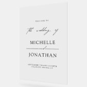 Mariage de script noir blanc élégant (Angle)