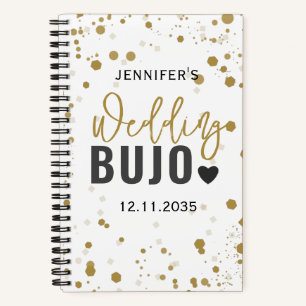 Mariage de script noir moderne Bullet Journal BUJO