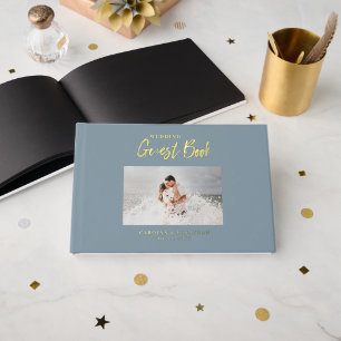 Mariage de script photo Mariage bleu marine