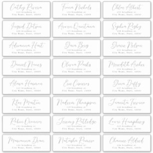 Mariage de script romantique simple étiquette de a