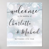 Mariage de script signature neige hiver Affiche de (Devant)