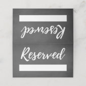 Mariage de siège réservé Cartes de place Rustique (Extérieur déplié)